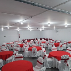 Decoração de salão para festa de casamento