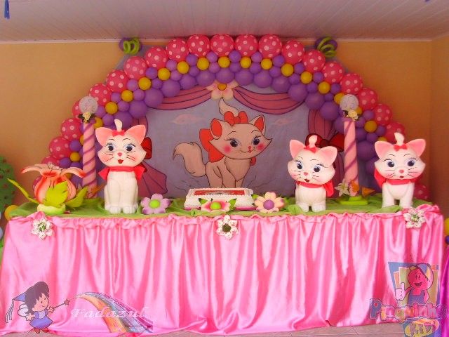 Decoração Gatinha Marie Festa Infantil