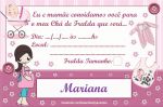 Convite para chá de fraldas.
Papel fotográfico:8 un - R$ 2,00