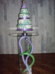 BOLO LILAS E VERDE