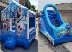 KIT FROZEN 2 - Casinha Pula Pula e Tobog Inflvel - Tamanhos: casinha 3,00m (C) x 3,00m (L) e tobog 3,50m (C) x 2,30m (L) x 3,00m (A)