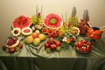 Montagem de mesa de frutas