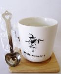 Caneca Especial com Descanso e Colher de Ch - Cod.: CA00011