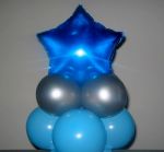 Centro de mesa com Balo metalizado Estrela