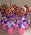 Vasinhos com Arranjo de bala de goma