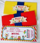 Convite ingresso 14,5x6cm - 10 unid  
R$49,00