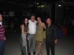 Sr. Aldo Carlos de Moura, Presidente da CDL Rio, esposa e Banda Fugitivos de Tokyo, na festa de Confraternização do Clube de Diretores Lojistas e Sindilojas Rio, no Clube da Aeronáutica, RJ.