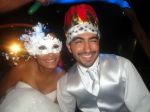 O casal Caroline e Vinicius.