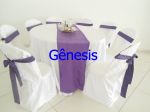 Mesa 8 lugares,branco com roxo 64