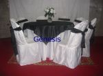 Mesa 8 lugares,branco com preto 61