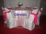 Mesa 8 lugares,branco com rosa e pink 46