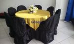 Mesa 8 lugares preto com amarelo ouro 66