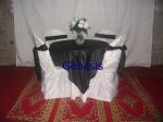 Mesa 4 lugares,branco com preto,gr 84