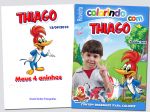 Revista para colorir - com giz de cera acompanhando