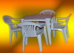 MESAS E CADEIRAS PLASTICO
