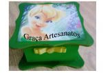 Caixa colonial em MDF com decoupagem da Tinker Bell..