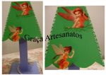 Abajour em MDF decorado com dcoupage. Tema: As fadinhas e Tinker bell. 