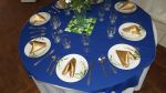 Mesa Padro Green House exigida em qualquer evento, taas tipo tulipa (paulista) sublimada, pratos rasos desenhados,talheres de primeira linha.