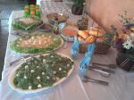 Mesa de saladas buffet churrasco