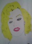 DESENHO QUE EU FIZ DA Marilyn Monroe