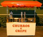 QUIOSQUE DE CHURROS A VENDA - Promoção relâmpago somente hoje e amanhã !!!
De R$ 10.750,00 por apenas R$ 9.980,00 em 12X sem juros - Ou R$ 8.940,00 em 2X com entrada de 50% - EQUIPAMENTOS: 1 Masseira + 2doceiras ADEMAQ +1 fritadeira + maq. de crepe e acessórios.