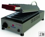 MQUINA DE CREPE SUO ELTRICA PROGS - (PRK-06 E Style) - Disponveis com 6 ou 12 cavidades - Estrutura em ao inox com prensa macia em alumnio - Modelo eltrico com termostato para controle de temperatura - lmpada piloto, tenso de 127-220v.