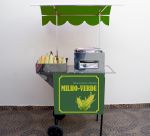 CARRINHO DE MILHO VERDE RETRÔ - Cod.CMVR - R$1.680,00 à vista. - 90cm X 50cm - com guarda-sol de brinde. - (SEGURANÇA: O ÚNICO COM A PANELA DE MILHO SEPARADO DO BOTIJÃO DE GÁS)