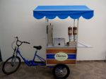 Food bike de churros gourmet com 2 doceiras e 1 masseira  curso de churros e apostila, ba 90 x 50cm (cod. fbcgt)