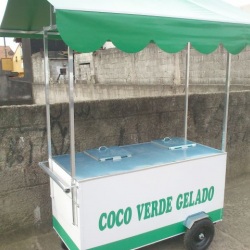 Carrinho gourmet para açaí, água de coco e bebidas geladas. modelo IDEALMAQ - codigo ct2