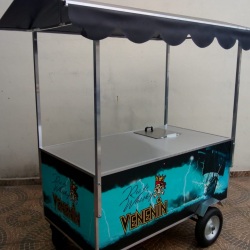 Carrinho gourmet para açaí, água de coco e bebidas geladas. modelo IDEALMAQ - codigo ct2