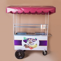 Carrinho gourmet para açaí, água de coco e bebidas geladas. modelo IDEALMAQ - codigo ct2