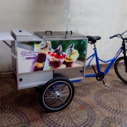 Food bike gourmet para açaí, água de coco e bebidas geladas. modelo IDEALMAQ - codigo fct2