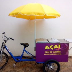 Food bike gourmet para açaí, água de coco e bebidas geladas. modelo IDEALMAQ - codigo fct2