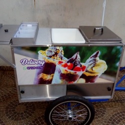 Food bike gourmet para açaí, água de coco e bebidas geladas. modelo IDEALMAQ - codigo fct2