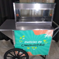 CARRINHO DO NOSSO CLIENTE TRANSAMERICA RESORT COMANDATUBA - 
Carrinho de pipoca gourmet modelo retro IDEALMAQ