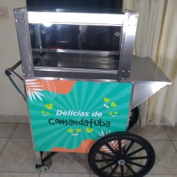 CARRINHO DO NOSSO CLIENTE TRANSAMERICA RESORT COMANDATUBA - 
Carrinho de pipoca gourmet modelo retro IDEALMAQ