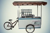 FOOD BIKE DE CHURROS GOURMET - MEGA (cod. fbcgm1) PROMOO DE HOJE: R$ 6.700,00 medidas(250 cm x 80 cm)adesivado, com  toldo e Estrutura interna c/ tubos de alumnio - 3 rodas com aros e cubos de alumnio; Na promoo: projeto, curso/churros e apostila grtis. (NO PEDALA)