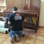 Transporte de piano, desmontagem e iamento