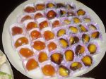 olho de sogra e damasco caramelado