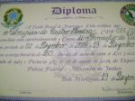 Certificado da Escola Brasil de Segurana - Curso de Vigilantes Alfabeto Cursivo Ingls