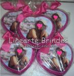 BALEIRO CORA��O ACR�LICO C/ TRUFAS