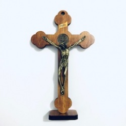 AR1891.Crucifixo So Bento c/ Base 15cm