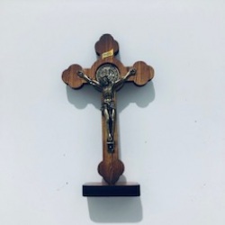 AR1891.Crucifixo So Bento c/ Base 10cm