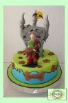 Bolo Scoob Doo, Salsicha e Castelo Assombrado. Personagens DIPONVEIS ALUGUEL.