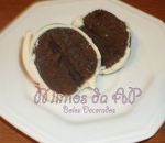 Partido... Massa de Chocolate com doce de leite, banhado no chocolate branco