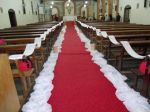 Decoração artificial em Bolas de rosas vermelhas