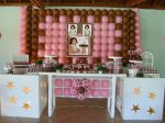 Decorao Clean Rosa e Marrom