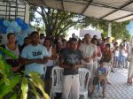 Familias participantes do retiro lado esquerdo