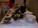 mesa completa de feijoada