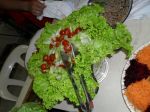 Salada de alface com tomate